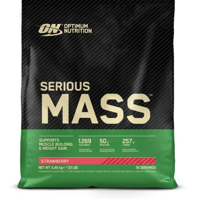 Afbeelding van Optimum Nutrition Serious Mass 5450gr Aardbei