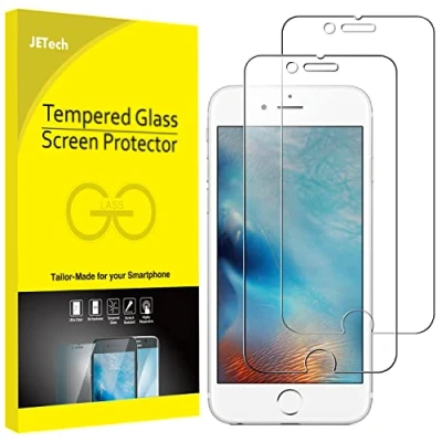 Afbeelding van JETech Displaybeschermfolie voor iPhone 6s Plus en 6 Plus, folie van gehard glas, 2 stuks