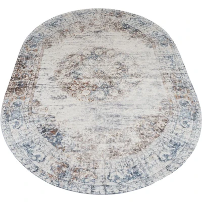 Afbeelding van Veer Carpets Vloerkleed Viola Taupe Ovaal 200 x 290 cm