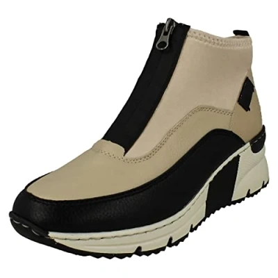 Image de Rieker Bottes courtes N6352 pour femme, beige, 36 EU