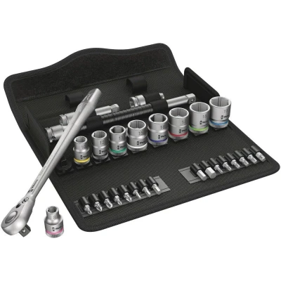 Afbeelding van Wera 5004048001 8100 SB 8 Zyklop Metal doppenset met omschakelpal 3/8&#039;&#039;