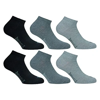 Afbeelding van Lonsdale Sneakers, 6 paar enkelhoge sokken, uitstekende katoenkwaliteit, Grijs gesorteerd