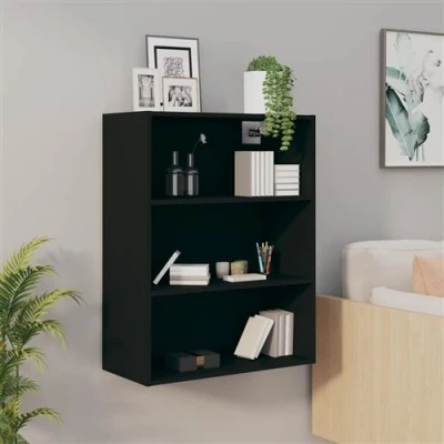 Afbeelding van Hangkast 69,5x32,5x90 cm zwart