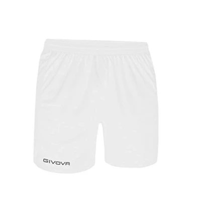 Afbeelding van Short Panta Givova P018, korte broek wit, maat M, geborduurd logo !
