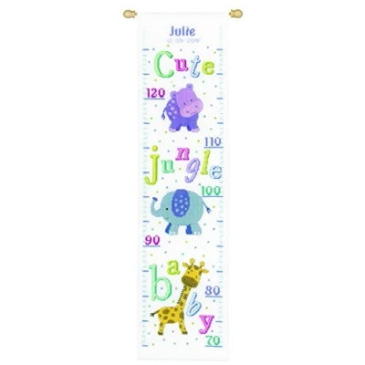 Afbeelding van Borduren groeimeter Baby diertjes 0149293