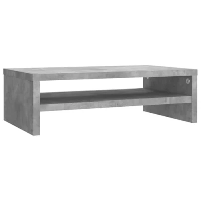 Image de vidaXL Support de moniteur Gris béton 42x24x13 cm Bois d&#039;ingénierie800220