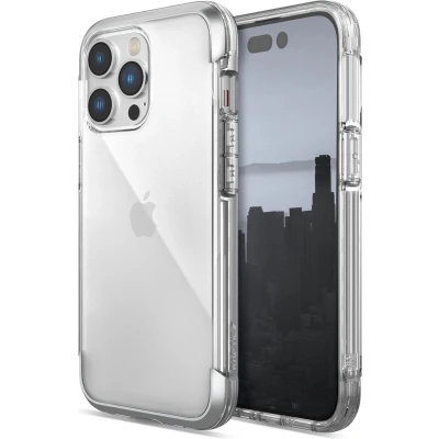 Afbeelding van Raptic X Doria Air Case iPhone 14 Pro hoesje, gepantserde cover, zilver