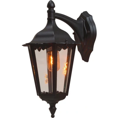 Afbeelding van Konstsmide Firenze 7212 750 Buitenlamp (wand) Spaarlamp, LED E27 100 W Zwart