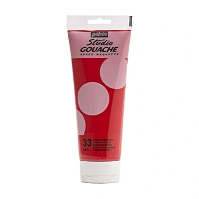Afbeelding van Pébéo Gouache kleur, 1 tube met 220 ml, cadmiumrood, 270 033