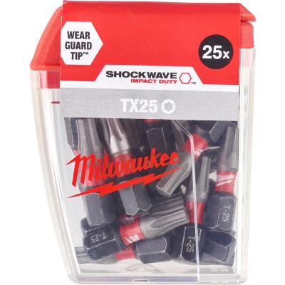 Afbeelding van MILWAUKEE 4932430880 Set schroevendraaierbits 25