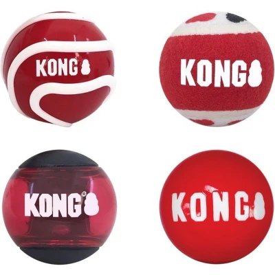 Afbeelding van Kong Signature Ballen Assorti 5,5X5,5X5,5 CM (4 STUKS)