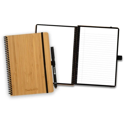 Afbeelding van Bambook Classic uitwisbaar notitieboek Hardcover A5 Pagina&#039;s: Blanco &amp; Gelinieerd Duurzaam, herbruikbaar whiteboard schrift Met 1 gratis stift