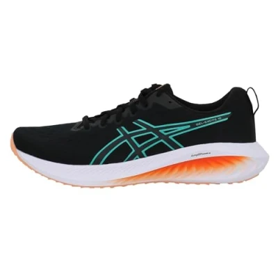 Afbeelding van Asics Gelexcite 10 Hardloopschoenen voor op de weg, Heren, Maat: 40, Black/wave teal Textiel/ synthetisch