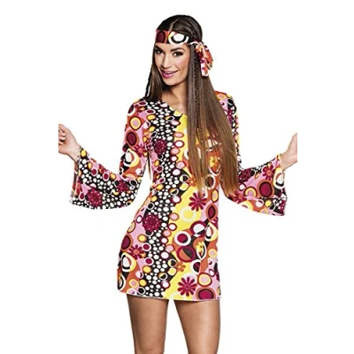 Afbeelding van Boland Kostuum Groovy girl (M) Volwassenen Hippie 80&#039;s Disco 60&#039;s &amp; 70&#039;s Flower Power