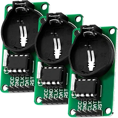 Afbeelding van AZDelivery 3 x DS1302 Serial Real Time Clock RTC Module compatibel met Arduino en Raspberry Pi Inclusief E Book!