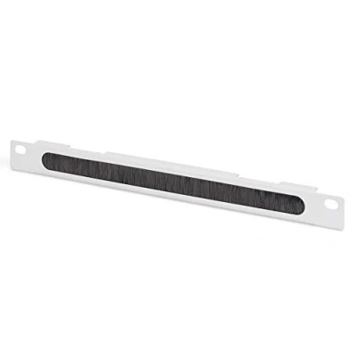 Image de DIGITUS Panneau de passage câbles 10 pouces (254 mm) avec barre brossage 0,5U gris