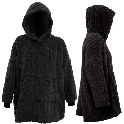 Afbeelding van Unique Living Hoodie Pleun 70x50cm Black