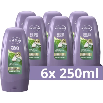 Afbeelding van 6x Andrelon Conditioner Klei Fris &amp; Zuiver 250 ml