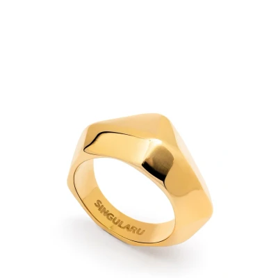 Afbeelding van Singularu TIME Ring goldcoloured, Dames, Maat: 52, Gold coloured
