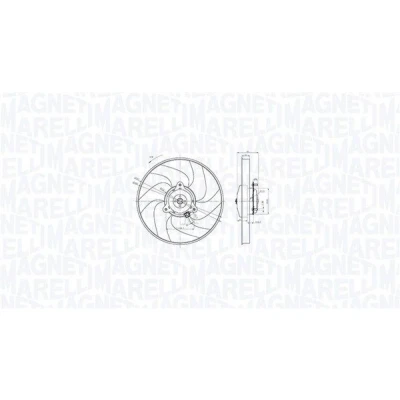 Afbeelding van MAGNETI MARELLI 069422866010 Radiator Ventilator 337 12 186 CITROËN: Berlingo / First I, I Van