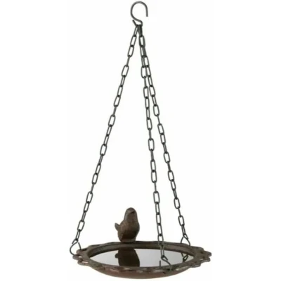 Afbeelding van Vogelbad hangend 20,5 cm bruin