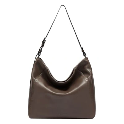 Afbeelding van Liebeskind Berlin Women&#039;s L Chudy Sheep Natural Light Truffel Hobo Damesrugzak, Truffel,