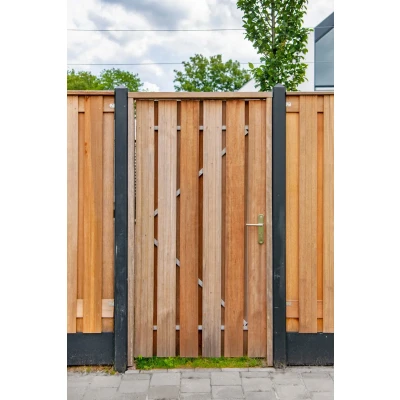 Afbeelding van Tuindeur Privacy hardhout 120 cm Tuindeco