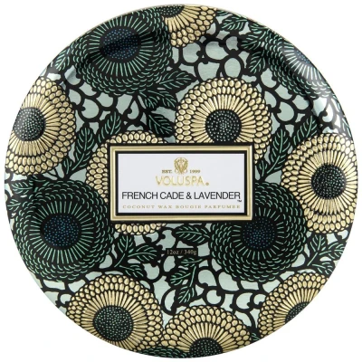 Afbeelding van Voluspa Japonica Collection French Cade Lavender 3 Wick Tin Candle Geurkaars 340 gr