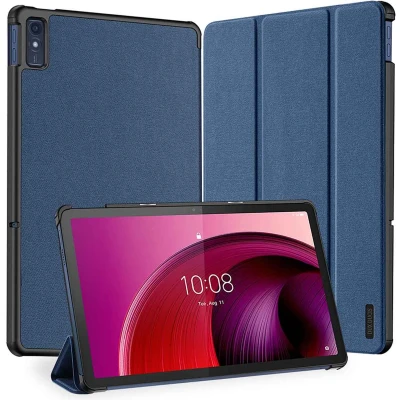 Afbeelding van Dux Ducis Tablet hoes geschikt voor Lenovo Tab M10 5G (2023) Domo Tri fold Case Auto Wake/Sleep functie 10.6 inch Blauw