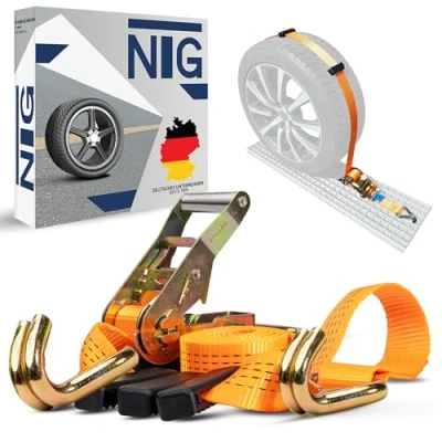 Afbeelding van Set van 8 spanbanden 50 mm voor auto