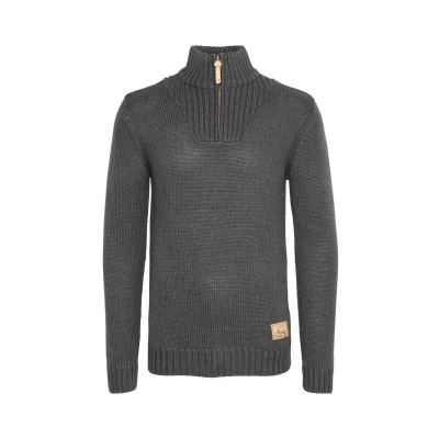Afbeelding van Solid Sdpetro Trui, Heren, Maat: Small, Dark gray