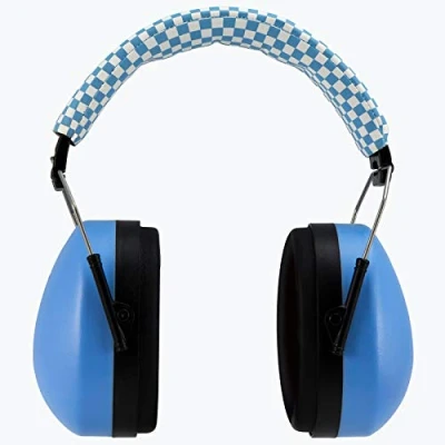 Image de Alecto Casque antibruit pliable pour enfant Cache oreilles protection auditive et contre le bruit m bleu