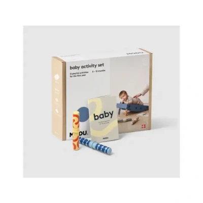 Afbeelding van Modu baby Activity Set Blokken Activiteiten Speelgoed 0 12 maanden Deep Blue / Sky
