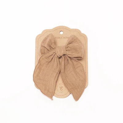 Afbeelding van Mrs ertha haarclip met strik taupe