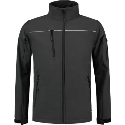 Afbeelding van Tricorp Softshell Jack Donkergrijs Maat 5XL