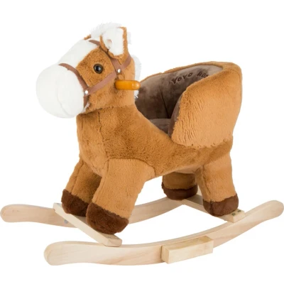 Afbeelding van Small Foot Hobbelpaard Met Zitje 68 Cm Lichtbruin