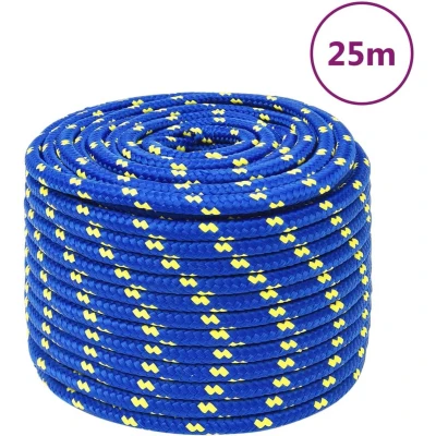 Afbeelding van vidaXL Boottouw 12 mm 25 m polypropeen blauw