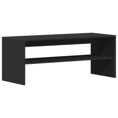 Image de vidaXL Meuble TV Noir 100 x 40 cm Aggloméré862402