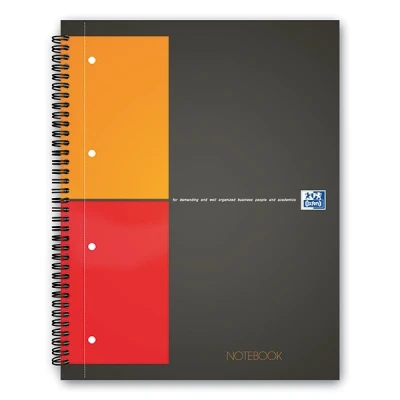 Image de Cahier à spirale de 160 pages A4 Oxford Notebook International 29,5 x 23 cm Noir