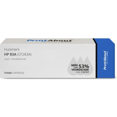 Afbeelding van Huismerk HP 83A (CF283AD) Toner Zwart Voordeelbundel 2 pack