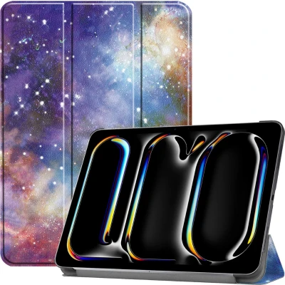 Afbeelding van Case2go Tablet hoes geschikt voor Apple iPad Pro 13 (2024) Tri fold Auto/Wake functie Galaxy