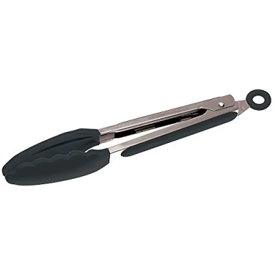 Afbeelding van Rosenthal Sambonet Barbecuetang, keukentang, frituurtang, roestvrij staal/siliconen, grijs, 23 cm
