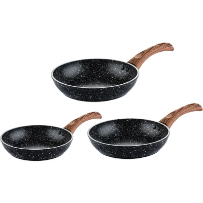 Afbeelding van Westinghouse Koekenpannenset Marble Wood ø 20 + 24 28 cm Inductie en alle andere warmtebronnen