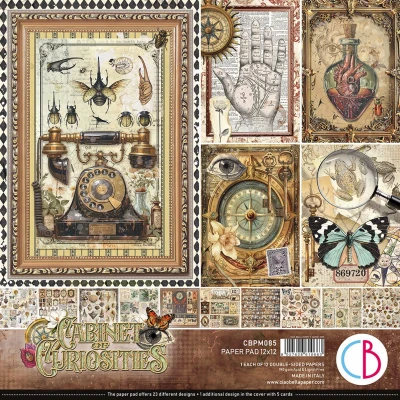 Afbeelding van Ciao Bella Cabinet of Curiosities 12x12 Inch Paper Pad (12pcs) (CBPM085)