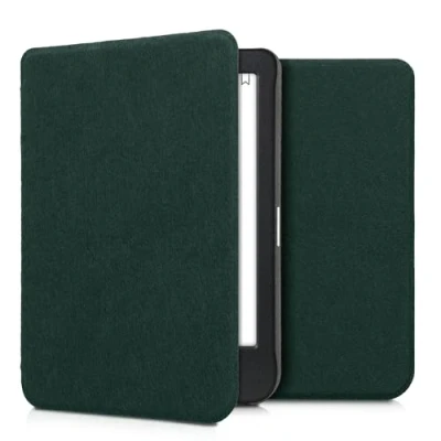Afbeelding van kwmobile hoes geschikt voor Kobo Clara BW / Colour e reader beschermhoes van vilt petrol