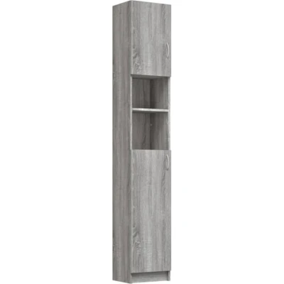Afbeelding van Badkamerkast 32X25,5X190 Cm Bewerkt Hout