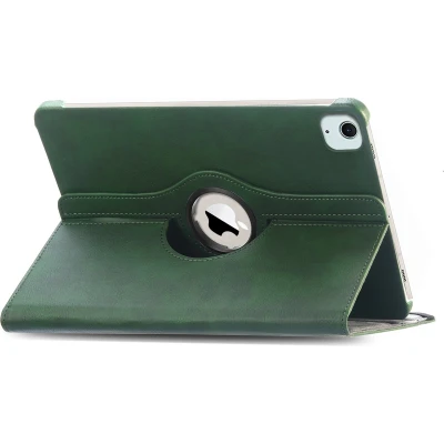 Afbeelding van iMoshion Tablet Hoes Geschikt voor iPad Air 13 inch (2024) M2 360 Draaibare Bookcase Groen