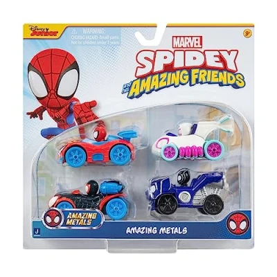 Image de Pack de 4 véhicles Spidey And His Amazing Friends Diecast
