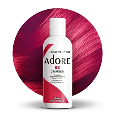 Afbeelding van Adore Semi Permanent Hair Color 68 Crimson 118 ml