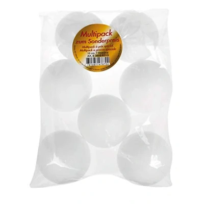 Afbeelding van Glorex 6 3803 631G 7 piepschuimballen, wit, diameter ca. 10 cm